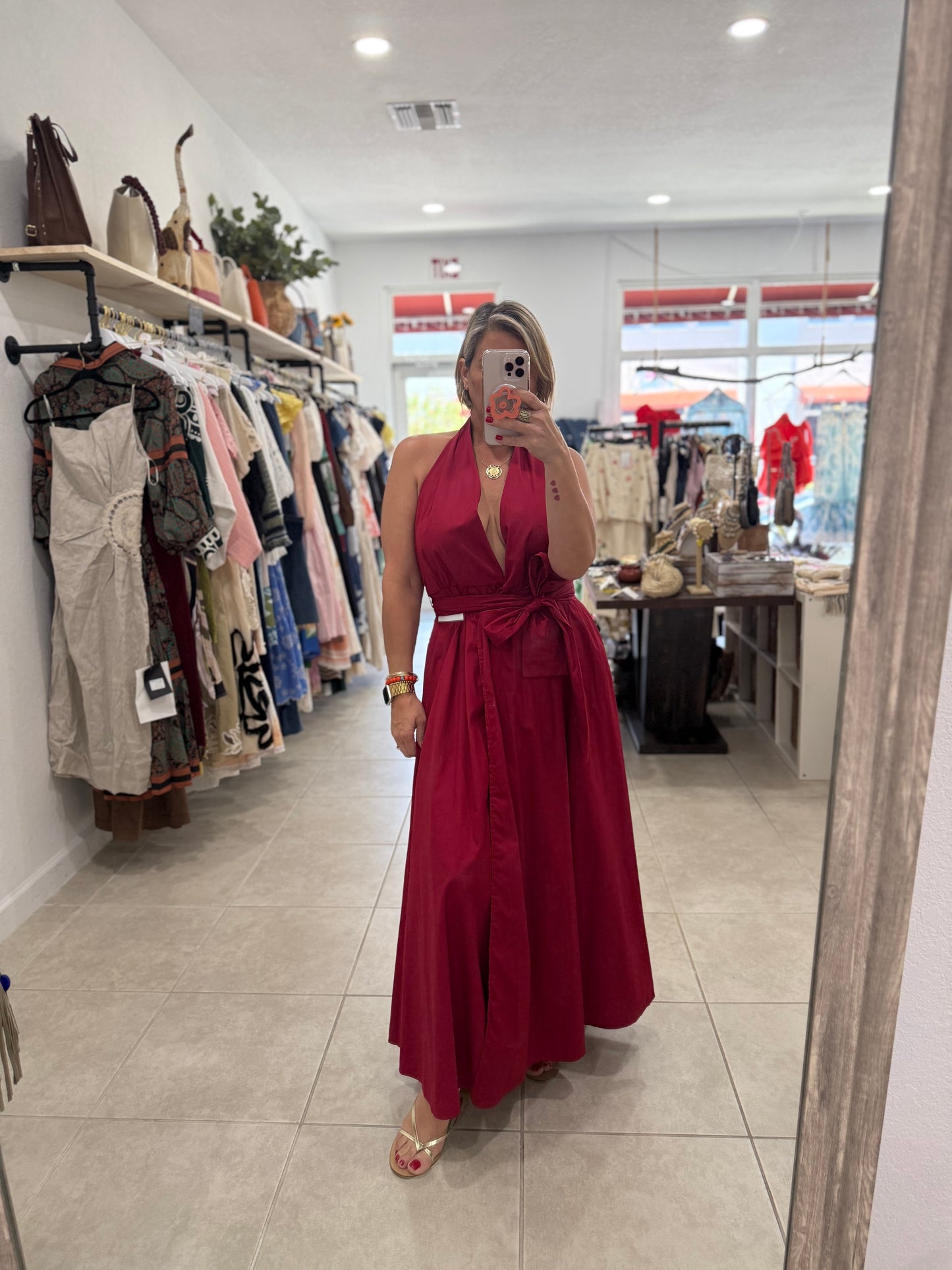 Senape Italian Wrap Dress