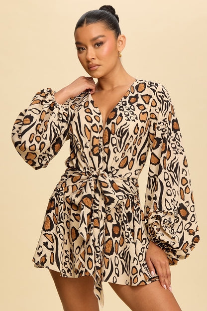 Griselda Leopard Romper