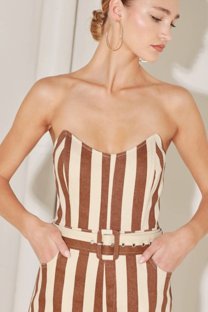 Golden Stripe Jumpsuit