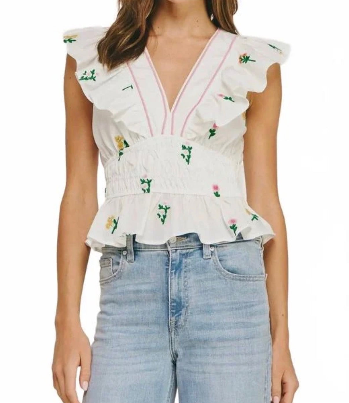 Garden Ruffle Top