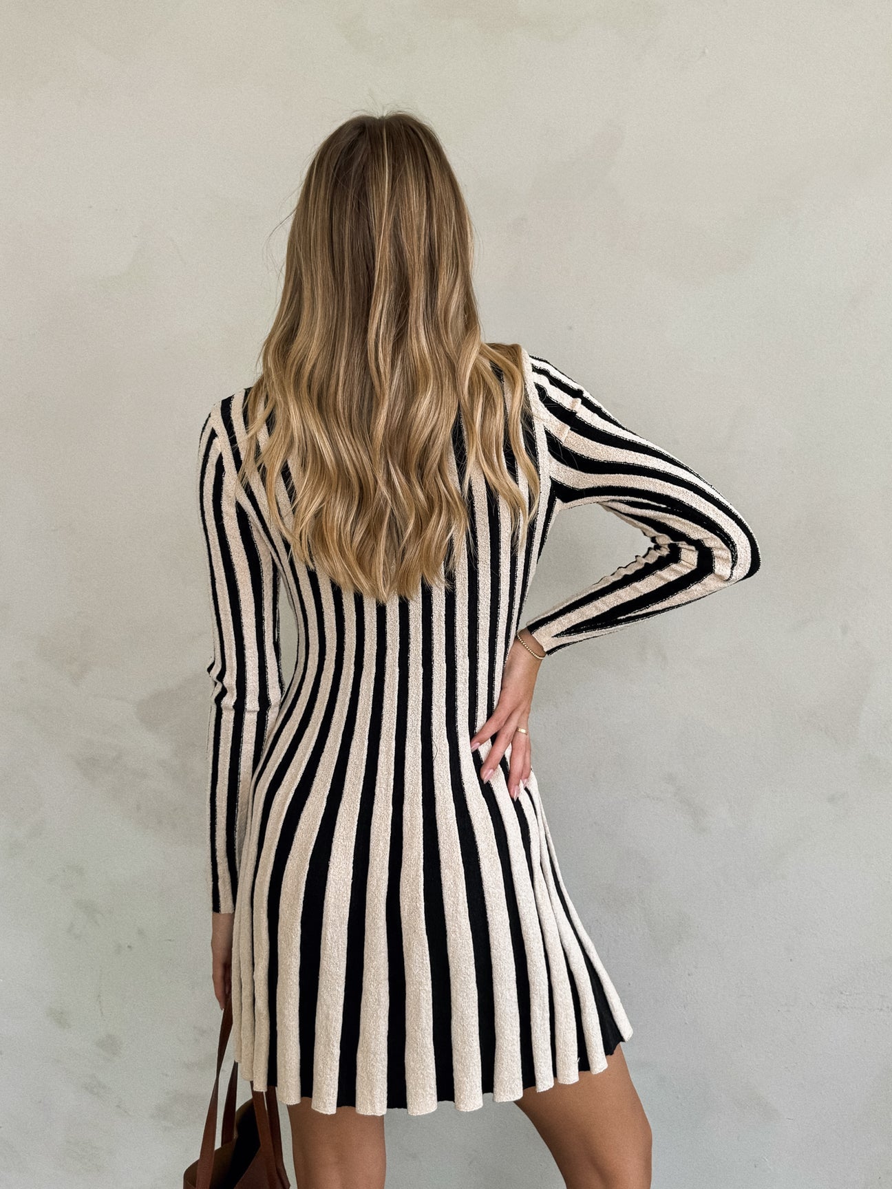 Strada Striped Knit Dress