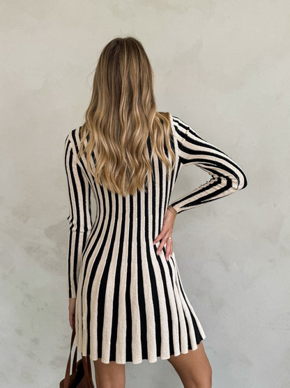 Strada Striped Knit Dress