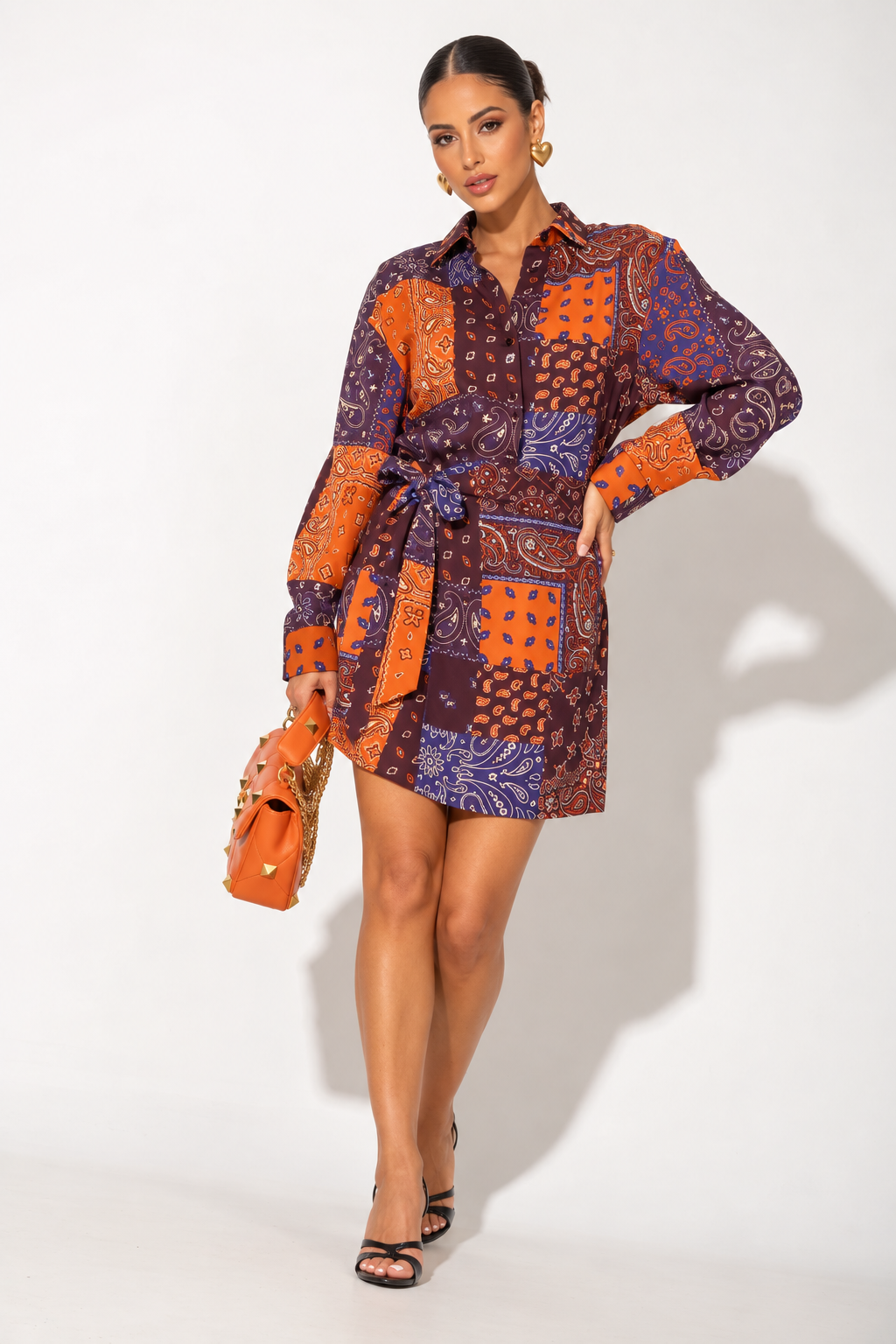Lumina Bandana Wrap Dress