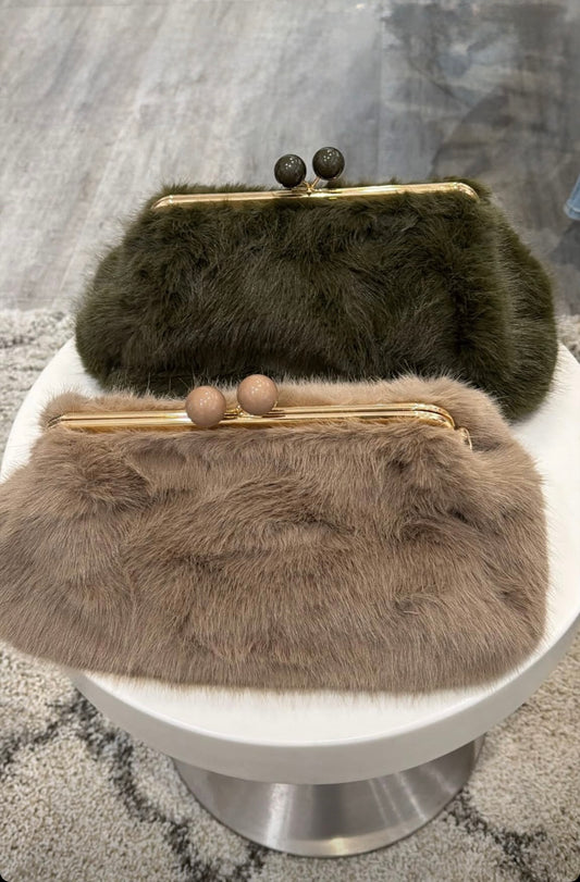 Faux Fur Clutch