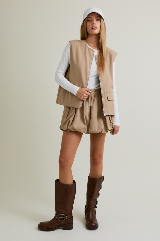 Catalina Bubble Skirt & Vest Set