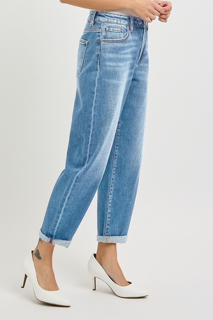 Liza High Rise Mild Barrel Jeans