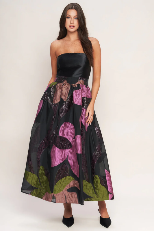 Abstract Rose Dress