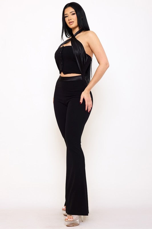 Diva Halter Neck Jumpsuit