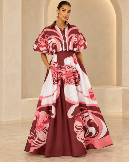 Mediterranean Skirt Set