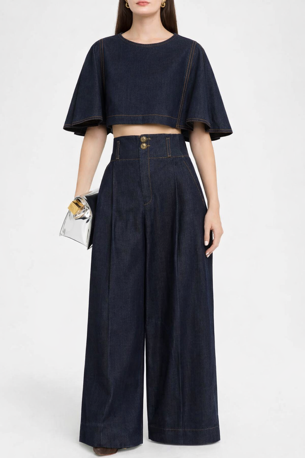 Valerie Denim Pant Set