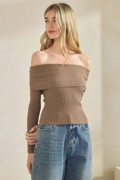 Mango Off Shoulder Sweater