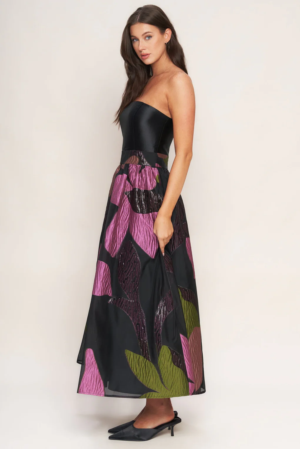 Abstract Rose Dress