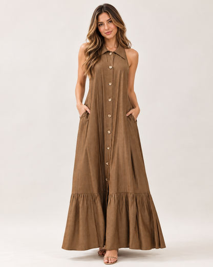 Miele Ruffle Midi Dress