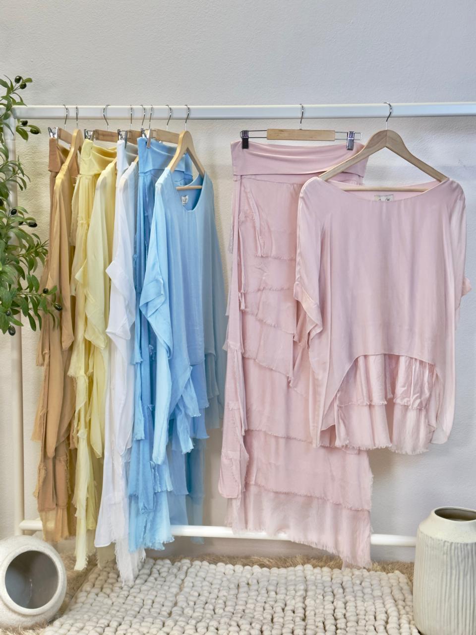 Silk Flow Skirt Set