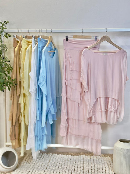 Silk Flow Skirt Set