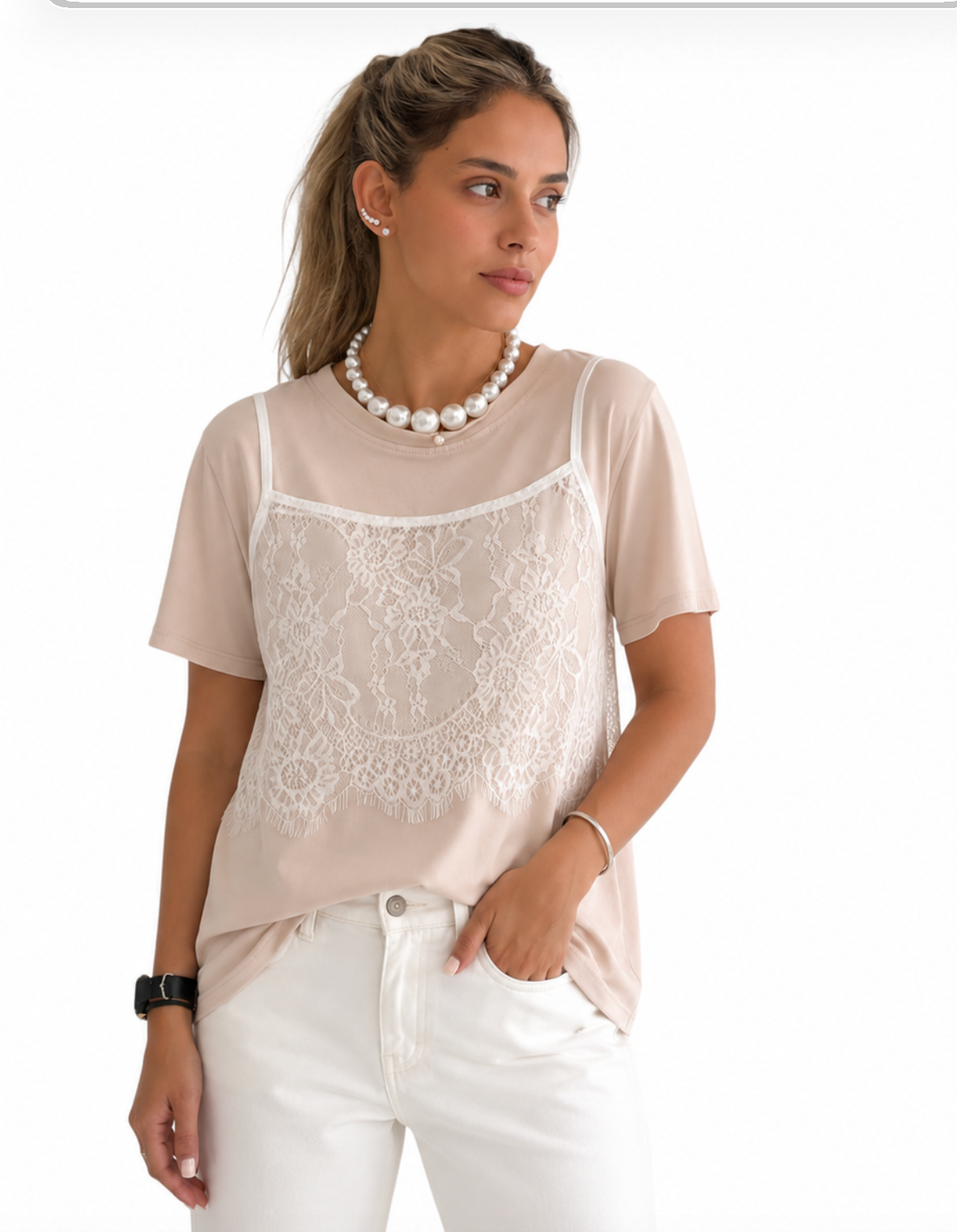 Celeste Lace Layer Top