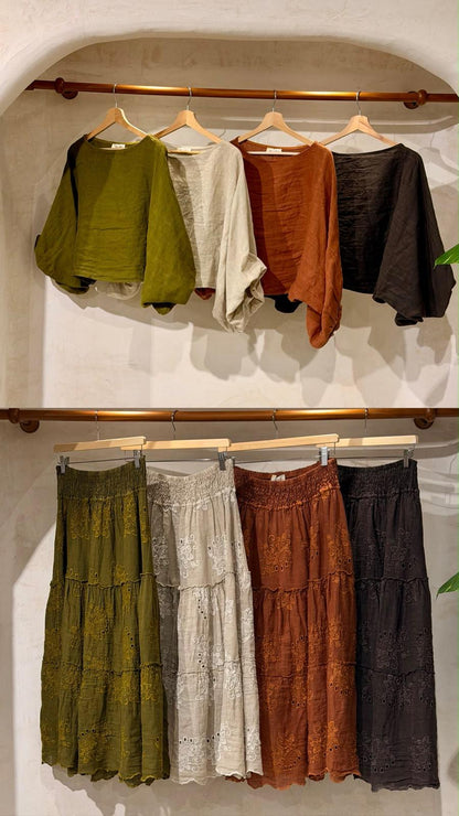 Terra Linen Skirt Set