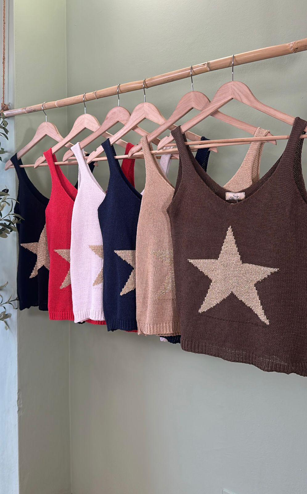 Stella Intarsia Star Knit Tank