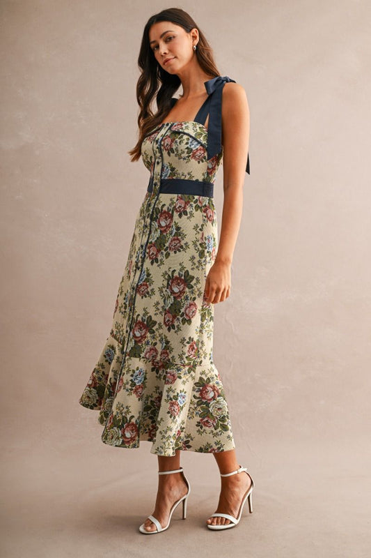 Jacquard Midi Dress
