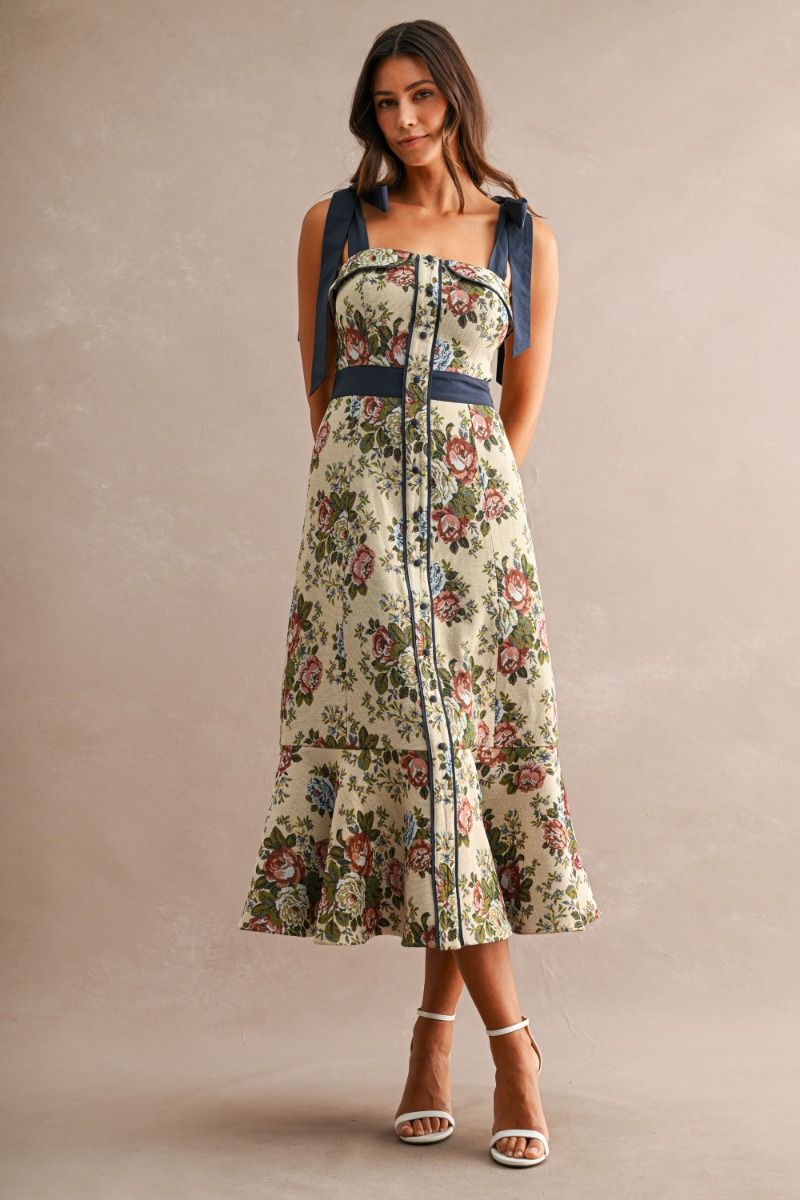 Jacquard Midi Dress