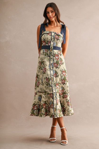 Jacquard Midi Dress