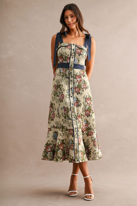 Jacquard Midi Dress
