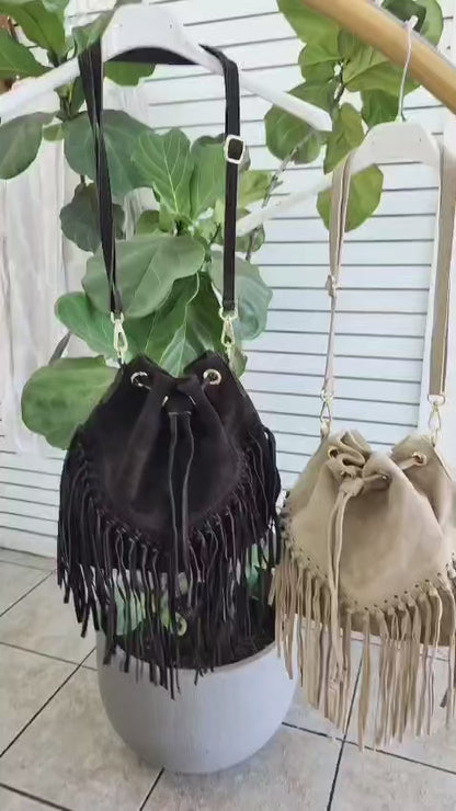 Vita Fringe Bucket Bag